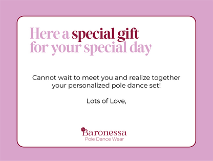 GIFT CARD POLE DANCE SET PERSONALIZZATO
